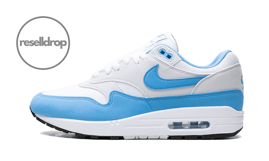 Air Max 1 White University Blue