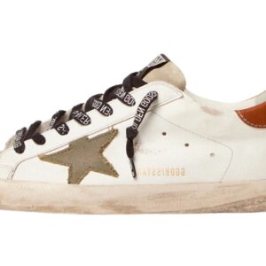 Super-Star with star in olive green canvas