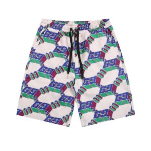 Shorts Gucci Multicolor GG Pattern Drawstring