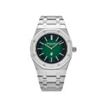 Audemars Piguet Royal Oak 15202PT.OO.1240PT.01 ‘Jumbo’ Extra-Thin Platinum Green Dial (2021)