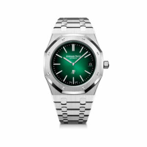 Audemars Piguet Royal Oak 16202PT.OO.1240PT.01 ‘Jumbo’ Extra-Thin ’50th Anniversary’ Green Dial