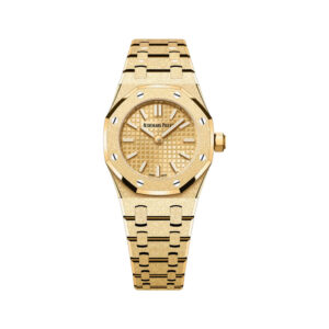 Audemars Piguet Royal Oak 67630BA.GG.1312BA.01 ‘Mini’ Frosted Yellow Gold Quartz