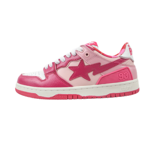 BAPESTA COMBO PINK-WHITE