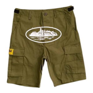 SHORTS GREEN & WHITE