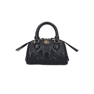 BORSA TOTE GG METALESSÉ NERO LOGO ORO