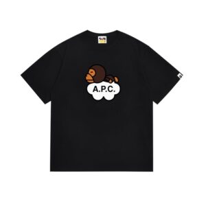 T-shirt BAPE Baby Milo Banana Ape Head Black