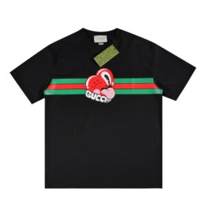 T-shirt GG Heart Logo Black