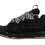 CURB IN PELLE E CAMOSCIO NERO