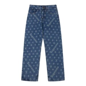 Pants Louis Vuitton x Supreme Monogram Denim