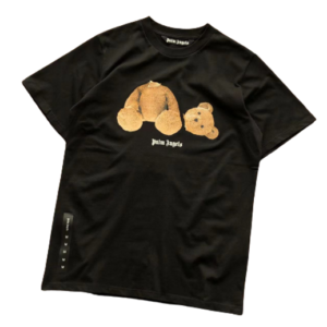 T SHIRT BLACK TEDDY BEAR