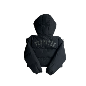 WOMAN IROGANGATE DETACHABLE HOODED PUFFER – BLACK