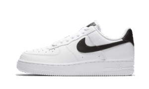 07 White Black Pebbled Leather