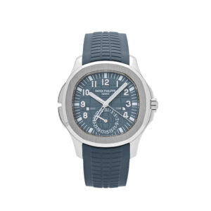 Patek Philippe Aquanaut 5164G-001 ‘Travel Time’ White Gold Blue-Gray Dial (2024)